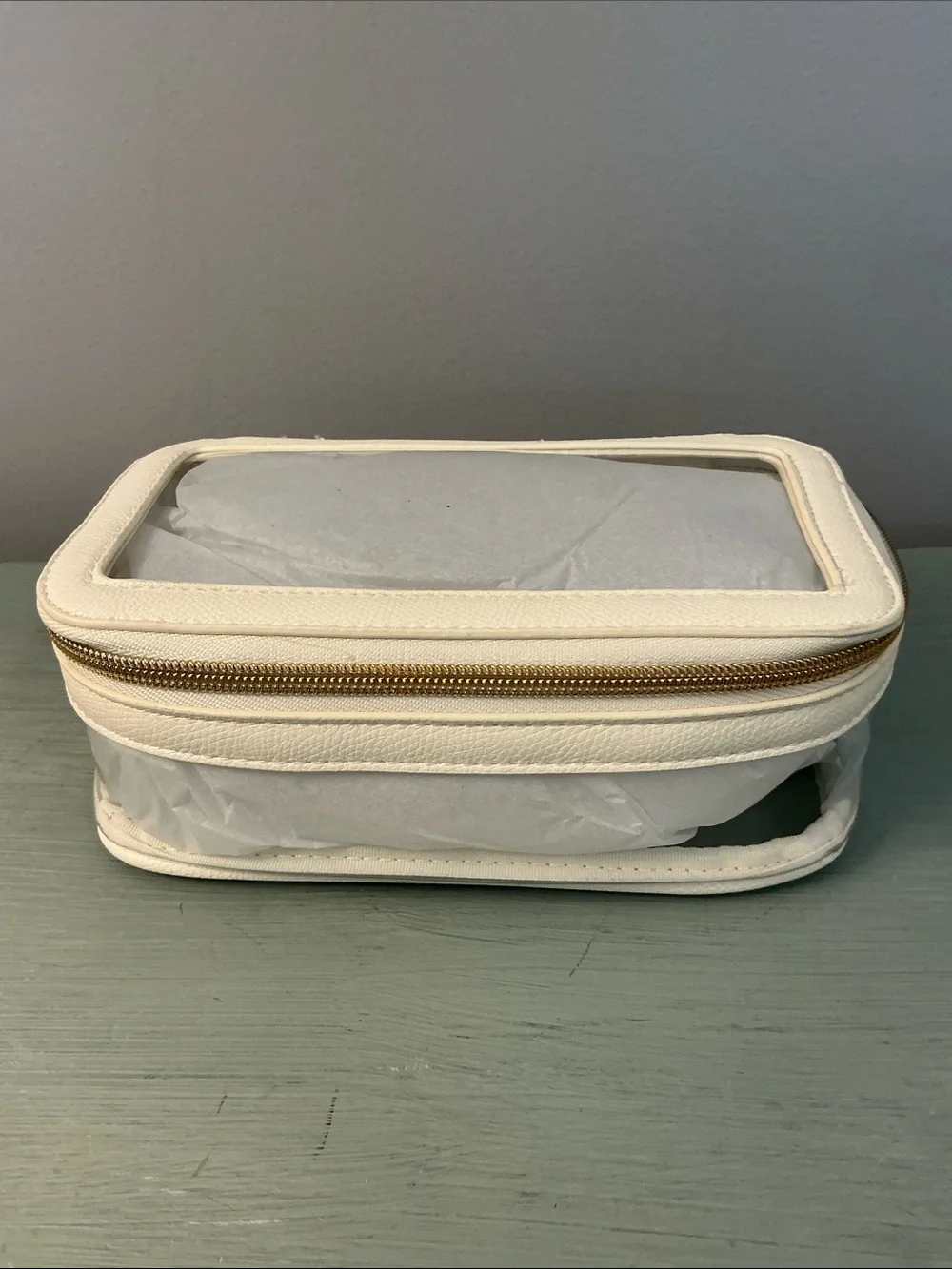a new day Cream Clear Makeup Travel Case New